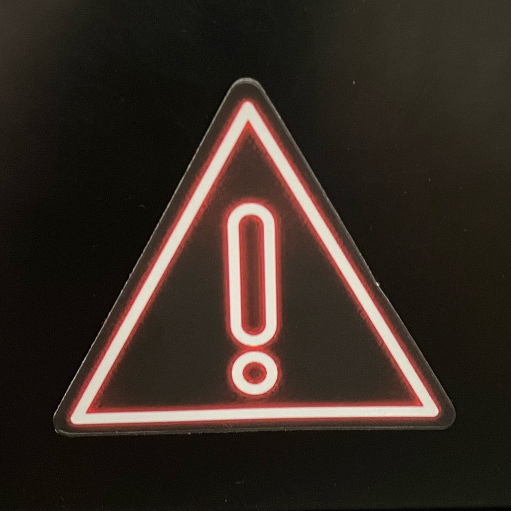 Hazard Warning Sign Sticker